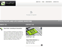 Tablet Screenshot of opuspointpartners.com